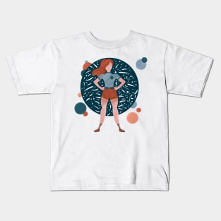 Superwoman Pose Kids T-Shirt